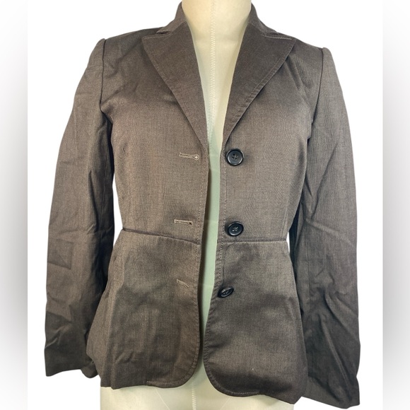 Banana Republic Jackets & Blazers - Banana Republic Dark Brown Lined Blazer Women’s Size 0